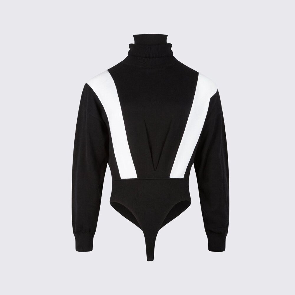 New!  RTA *flawed* Isla Sweater Turtleneck Bodysuit Sweater Size XXS 2997